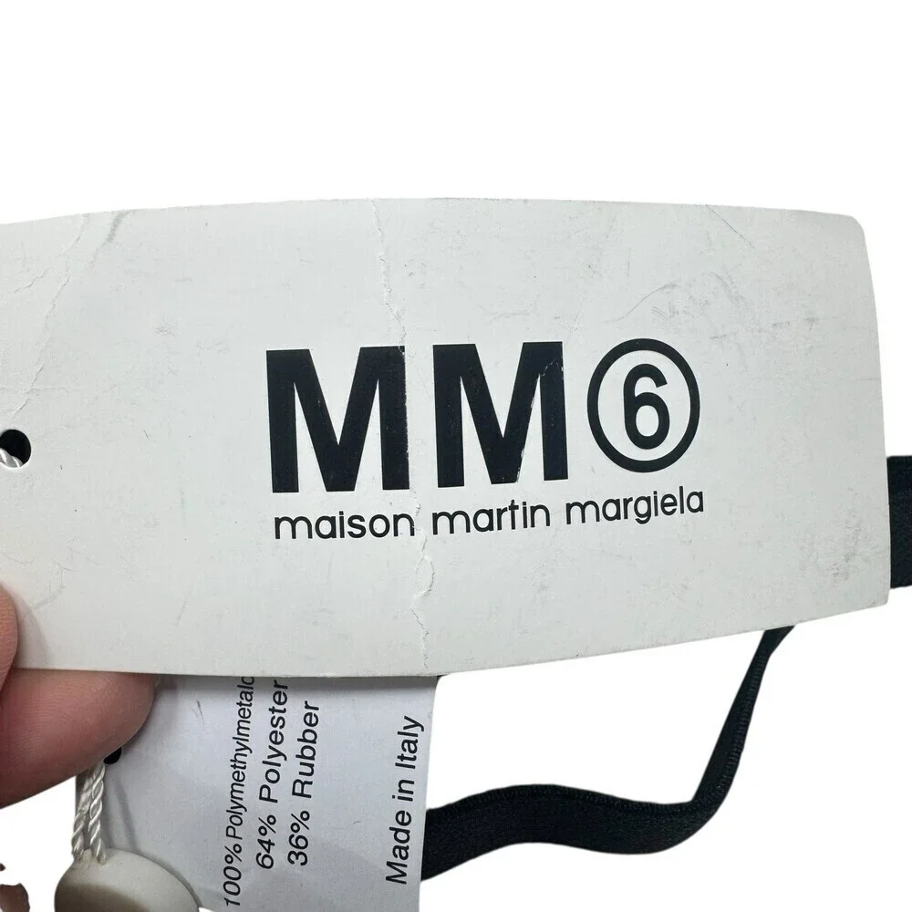 MM6 Maison Margiela 2010 Transparent Shield Waist Belt NWT Runway Piece Italy